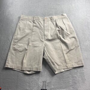 Polo Ralph Lauren Tyler Short Mens 38 Khaki Tan Pleated Chino Cotton Shorts